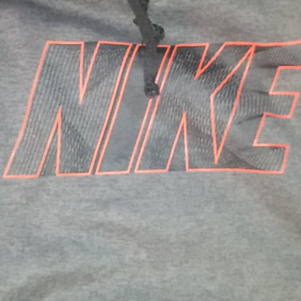 Nike hoodie, size:large, color:gray